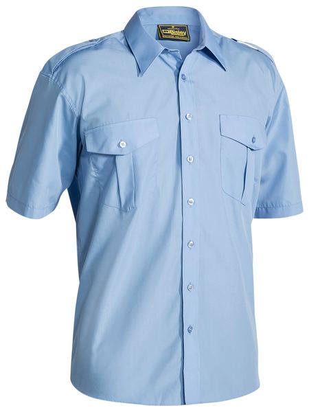 Bisley Epaulette Shirt - Short Sleeve-(B71526)