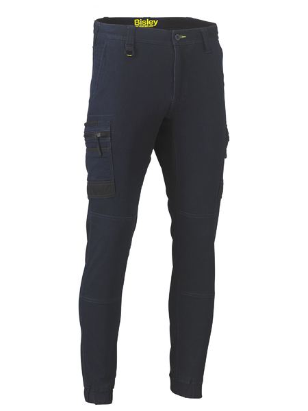 Bisley Flex And Move™ Stretch Denim Cargo Cuffed Pants (BPC6335)