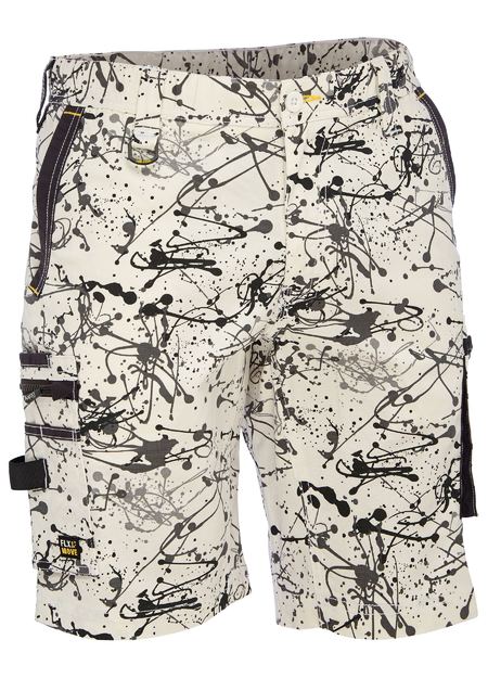 Bisley Flx & Move Stretch Canvas Camo Cargo Short - Limited Edition (BSHC1337)