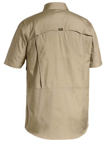 Bisley Mens X Airflow™ Ripstop Work Shirt Short Sleeve-(BS1414)