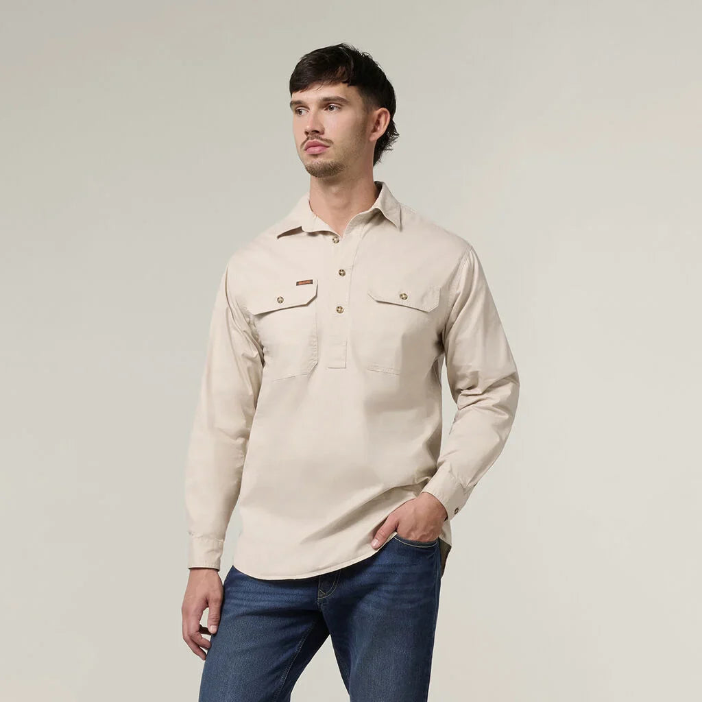 Hard Yakka Mustang Closed Front Work Shirt (Y04004)