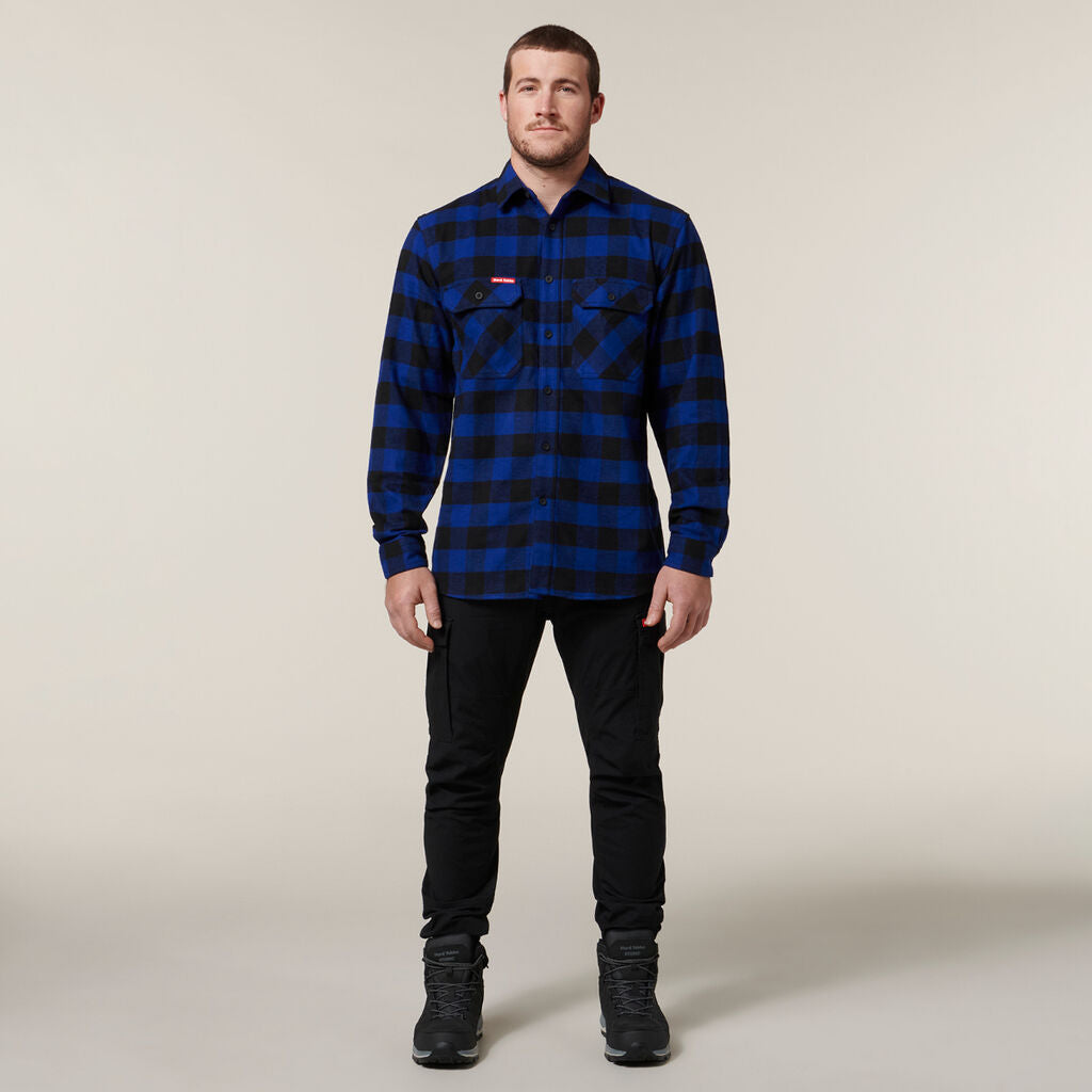 Hard Yakka Foundations Check Flannel Long Sleeve Shirt (Y07295)