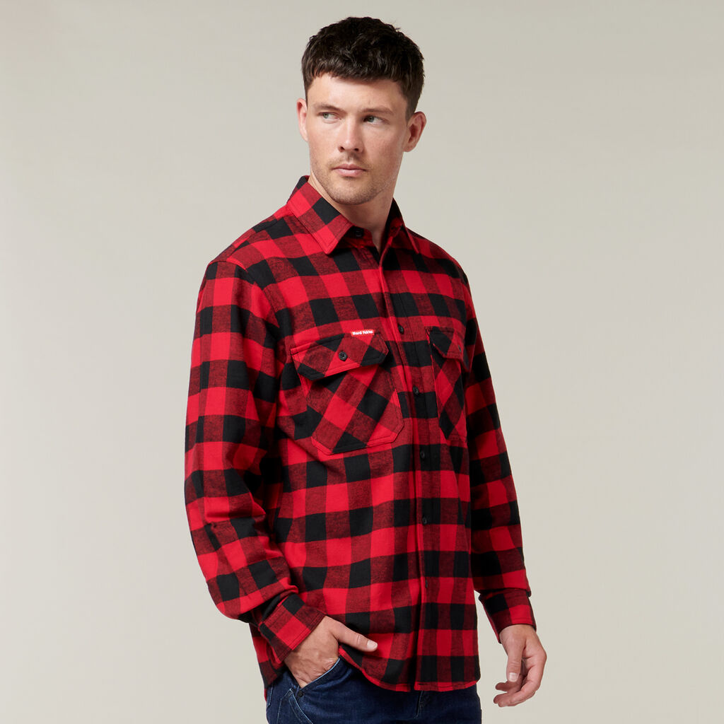 Hard Yakka Foundations Check Flannel Long Sleeve Shirt (Y07295)