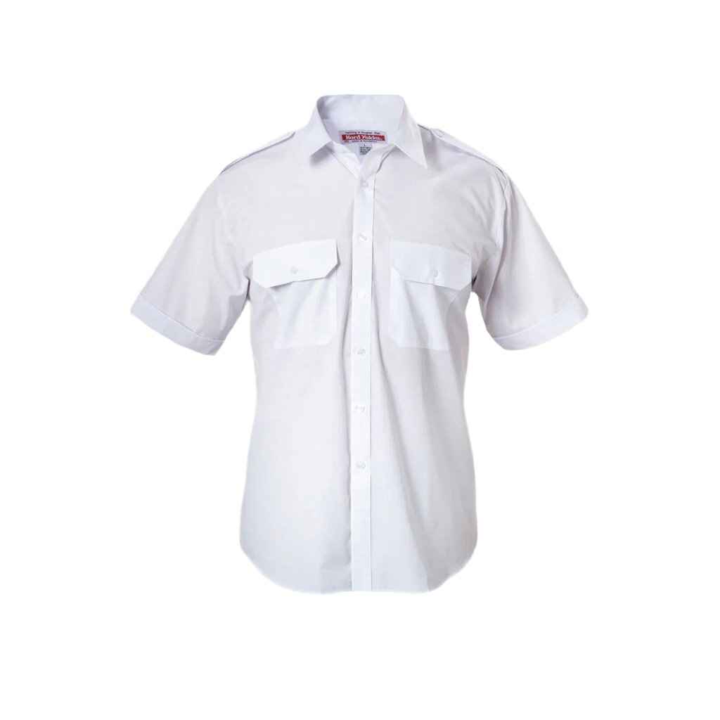 Hard Yakka Permanent Press Poly Cotton Shirt With Epaulettes Short Sleeve (Y07691)