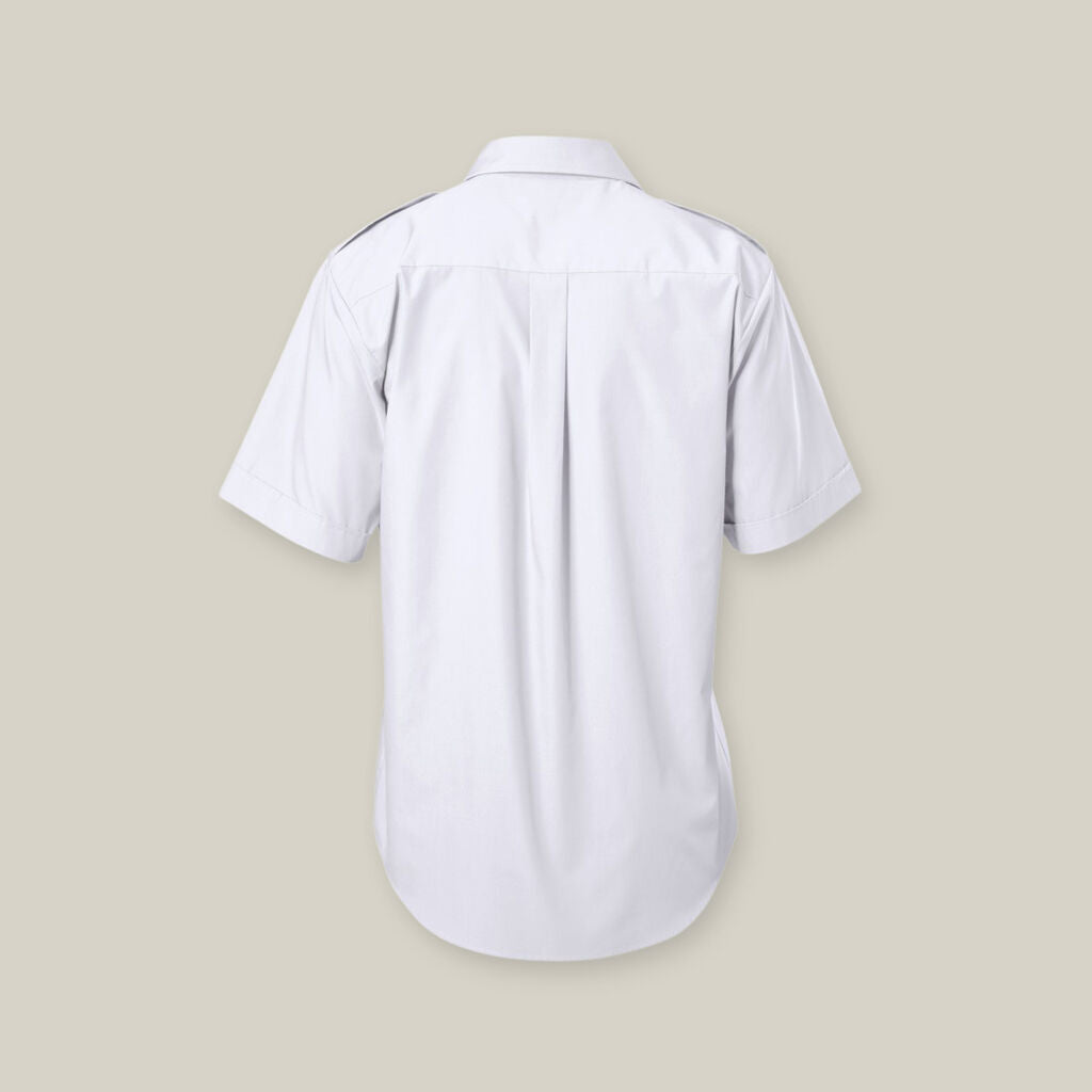 Hard Yakka Permanent Press Poly Cotton Shirt With Epaulettes Short Sleeve (Y07691)
