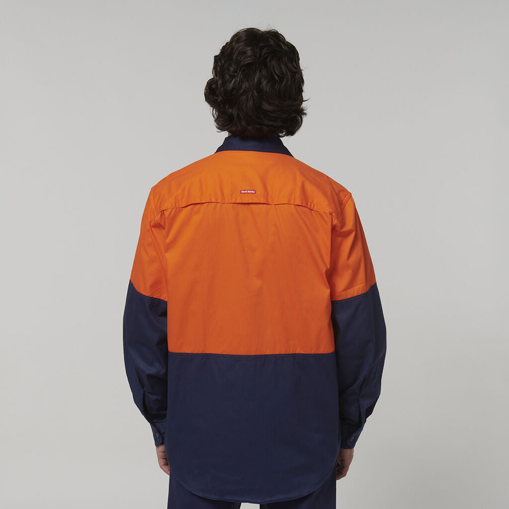 Hard Yakka Shirt Long Sleeve 2 Tone Vented (Y07950)