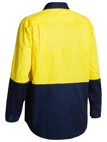 Bisley Hi Vis Cool Lightweight Drill Shirt - Long Sleeve-(BS6895)