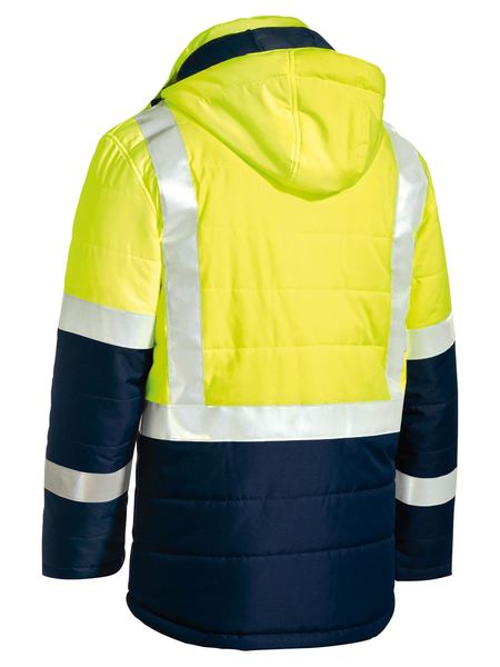 Bisley Taped Two Tone Hi Vis Puffer Jacket(BJ6929HT)