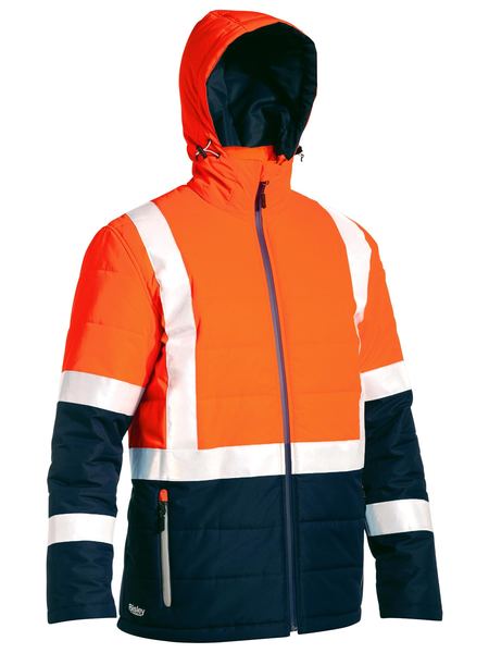 Bisley Taped Two Tone Hi Vis Puffer Jacket(BJ6929HT)