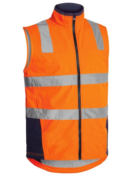 Bisley Taped Hi Vis Soft Shell Vest-(BV0348T)