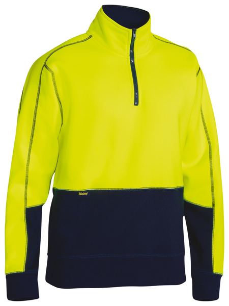 Bisley Hi Vis Fleece 1/4 Zip Pullover -(BK6989)