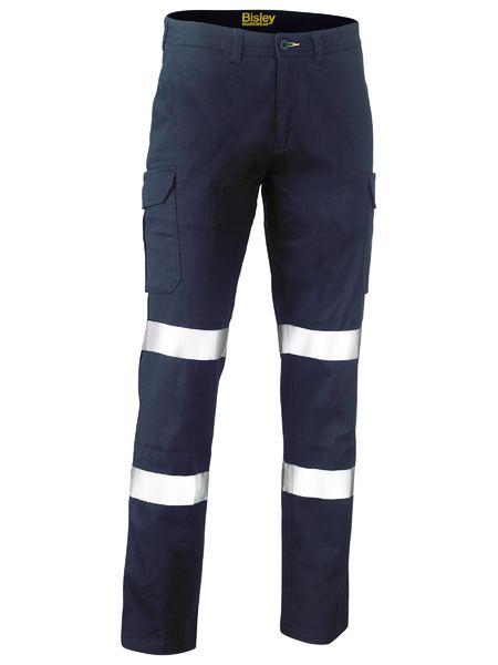 Bisley Taped Biomotion Stretch Cotton Drill Cargo Pants (BPC6008T)