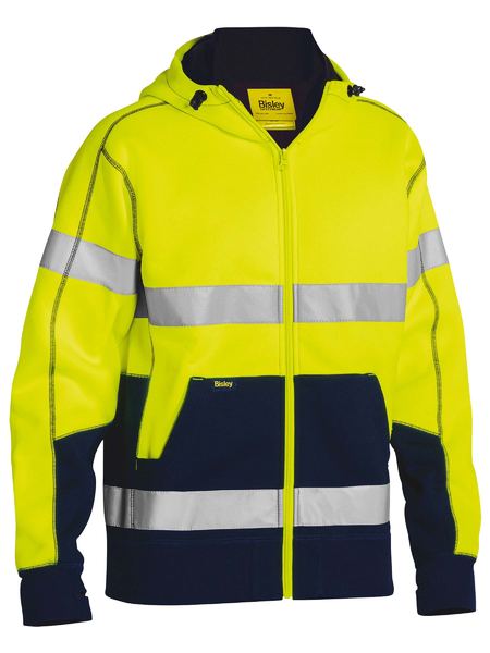 Bisley Taped Hi Vis Fleece Hoodie With Sherpa Lining - (BK6988T)