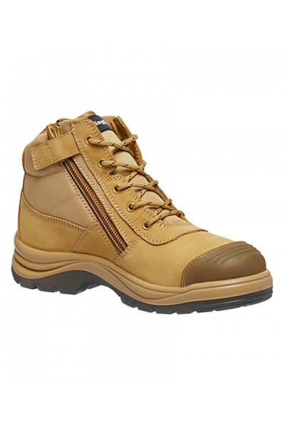 King Gee Tradie Zip/Lace Steel Cap Safety Work Boots (K27100