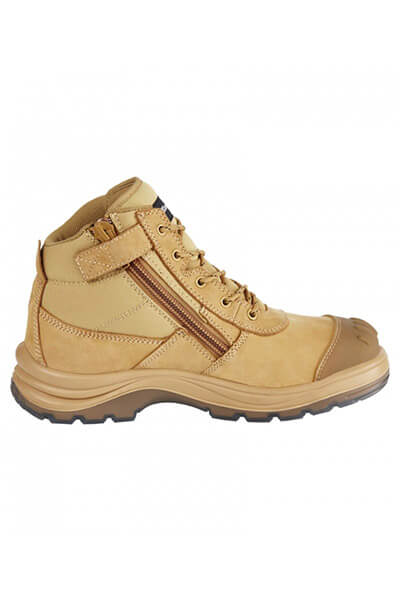 King Gee Tradie Zip/Lace Steel Cap Safety Work Boots (K27100