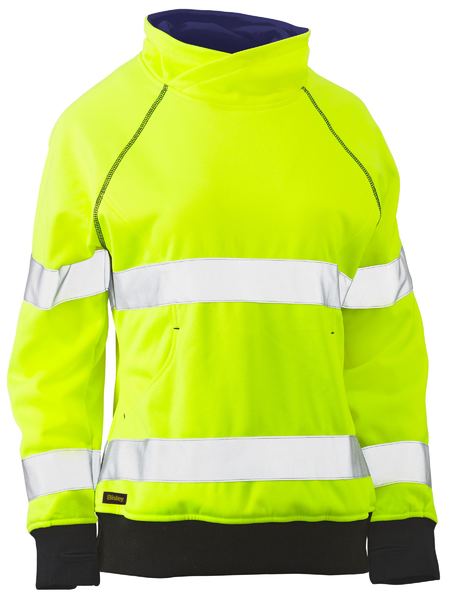 Bisley Womens Taped Hi Vis Fleece Jumper (BKL6818T)