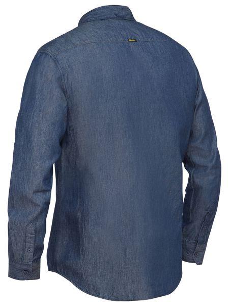 Bisley Mens Long Sleeve Denim Work Shirt BS6602