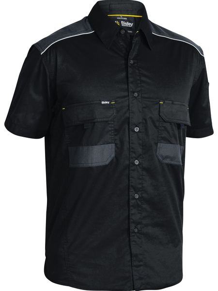 Bisley FLEX & MOVE™ Mechanical Stretch Shirt Short Sleeve-(BS1133)