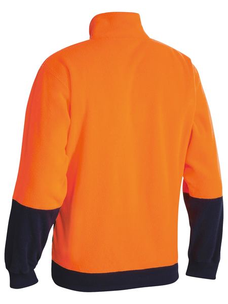 Bisley Hi Vis Polar Fleece Zip Pullover-(BK6889)