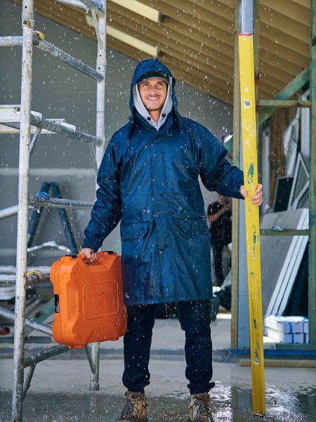 Bisley Stretch Pu Rain Coat - (BJ6835) – Budget Workwear New Zealand Store