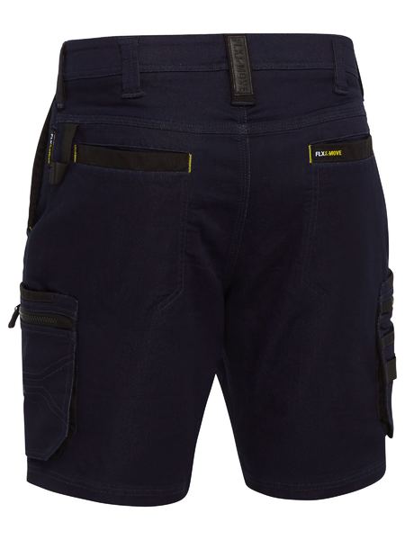 Bisley Flx And Move™ Stretch Denim Zip Cargo Shorts (BSHC1335)