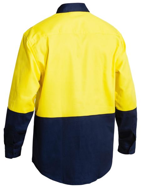 Bisley Hi Vis Drill Shirt - Long Sleeve-(BS6267)