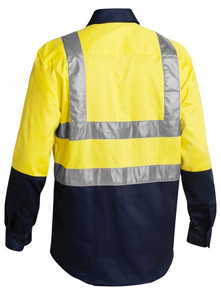 Bisley Taped Hi Vis Drill Shirt- Long Sleeve-(BS6267T)