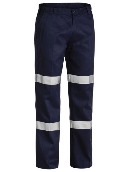 Bisley Taped Biomotion Cotton Drill Work Pants-(BP6003T)