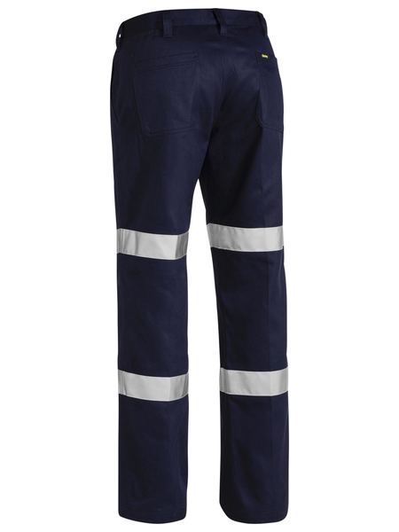 Bisley Taped Biomotion Cotton Drill Work Pants-(BP6003T)