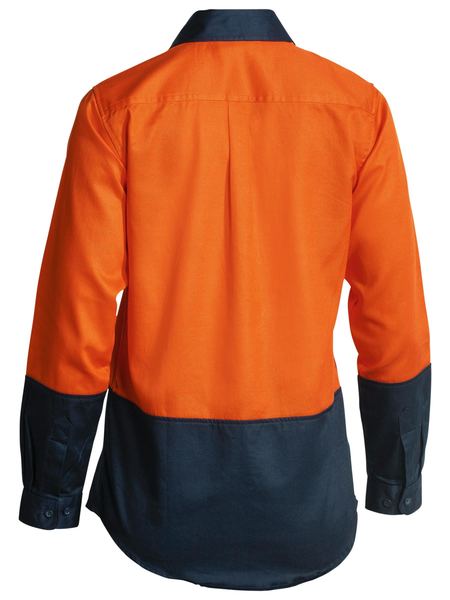 Bisley Women's Hi Vis Drill Shirt - Long Sleeve-(BL6267)