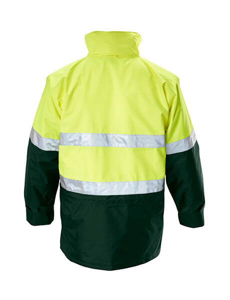 Hard Yakka Foundations Hi-Visibility 6 In 1 Two Tone Jacket With Tape (Y06556)
