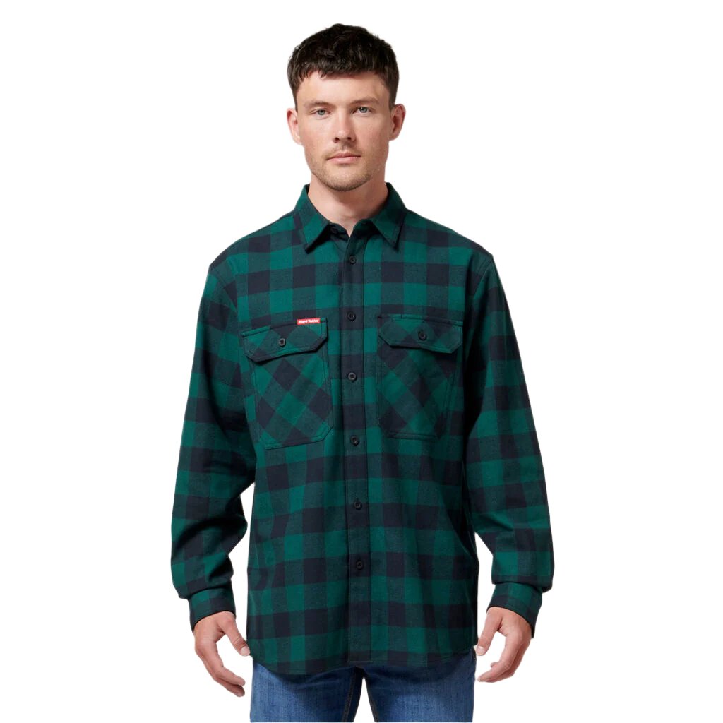Hard Yakka Foundations Check Flannel Long Sleeve Shirt (Y07295)