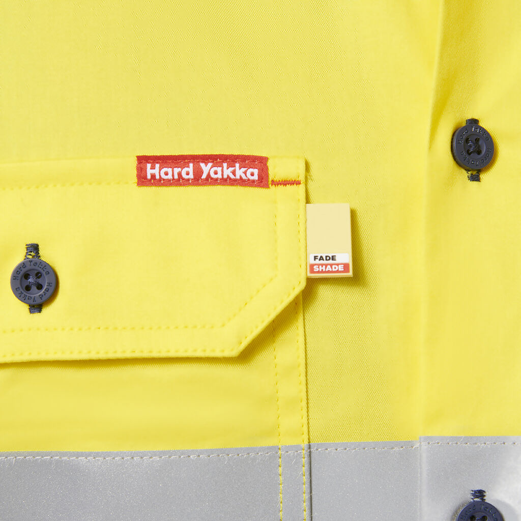 Hard Yakka Short Sleeve Hi Vis 2 Tone Taped Vented Shirt (Y07754)