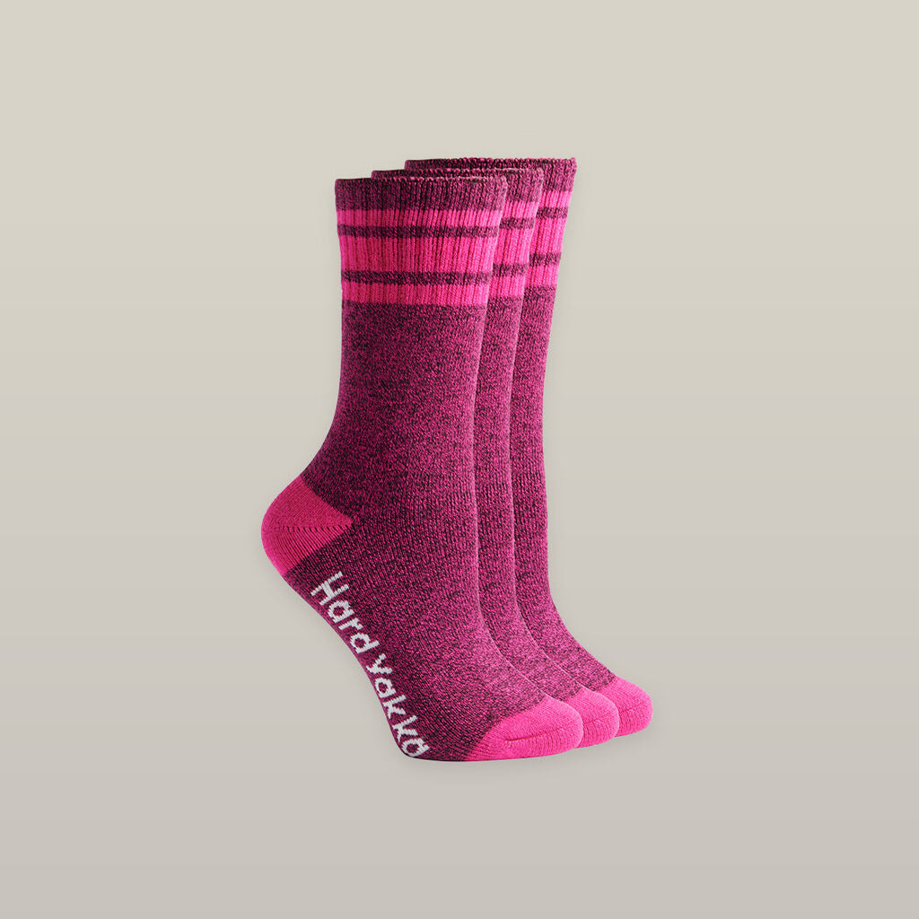 Hard Yakka Women's Bamboo Sock 3 Pack (Y26455)